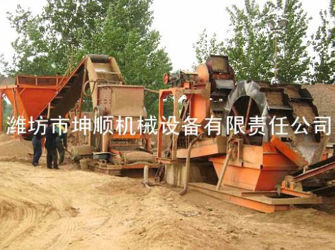 挖斗洗砂机生产线案例